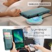 Samsung Galaxy S24 FE 5G Case - Butterfly Buckle RFID Leather (Green) - 7