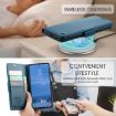 Samsung Galaxy S25 5G CaseMe 023 Butterfly Buckle RFID Leather Case Blue - 6