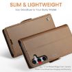 Samsung Galaxy S25 5G CaseMe 023 Leather Case, RFID Anti-theft, Brown - 3