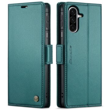 Samsung Galaxy A26 CaseMe 023 Green Leather RFID Phone Case - 1
