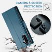Samsung Galaxy A26 CaseMe 023 Blue Butterfly Buckle Leather Phone Case - 4