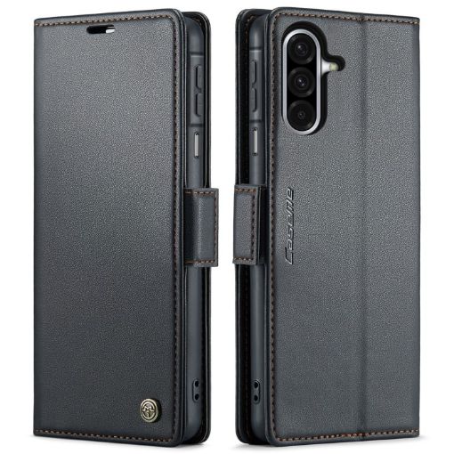 Samsung Galaxy A26 CaseMe 023 Butterfly Buckle Leather Case (Black) - 1