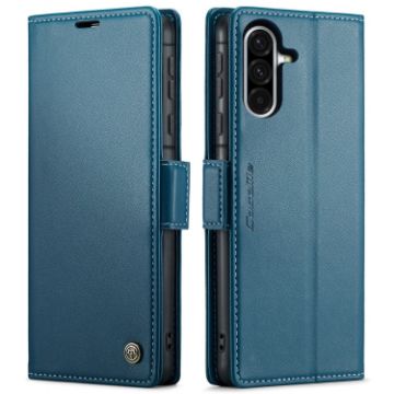 Samsung Galaxy A36 CaseMe 023 Butterfly Buckle RFID Leather Case Blue - 1
