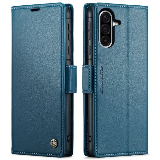 Samsung Galaxy A56 CaseMe 023 Blue Butterfly Buckle Leather Phone Case - 1