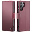 Samsung Galaxy S25 Ultra 5G CaseMe 023 Red Leather RFID Phone Case - 1
