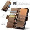 Galaxy Z Fold7 CaseMe 023 Butterfly Buckle RFID Leather Case (Brown) - 2