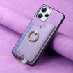 Xiaomi 14 Ultra Purple Leather Magsafe Card Holder Phone Case - 5