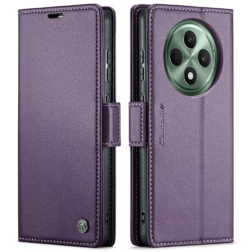 OPPO Reno12 F/12 FS 5G CaseMe 023 Butterfly Leather Phone Case Purple - 1
