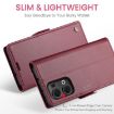 OPPO Reno13 CaseMe 023 Red Butterfly Buckle RFID Leather Phone Case - 3