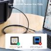 ENKAY ENK-CB170 USB C to USB 2.0 B Printer Scanner Cable 0.5m Nylon - 3