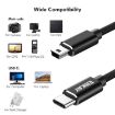 ENKAY ENK-CB169 USB C to Mini USB 2.0 Cable, 1m, Blue Charging Cord - 3