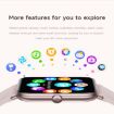 KM66 Smart Watch, 1.75" Color Screen, Bluetooth Call, Gold Silicone Strap - 8