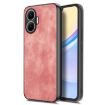 Redmi Turbo 4 Pro Vintage Leather PC Back Cover Case - Pink - 1