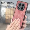 Redmi Turbo 4 Pro Vintage Leather PC Back Cover Case - Pink - 4
