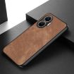 Redmi Turbo 4 Pro Vintage Leather PC Back Cover Case - Brown - 3