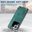 Xiaomi 15 Ultra Vintage Leather Phone Case with Crossbody Strap - Blue - 6