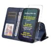 Samsung Galaxy M56 ENKAY Blue Leather Wallet Case with Screen Film - 1