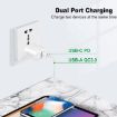 PD31 30W USB-C/USB-A Charger with 2-in-1 Cable, US Plug (Black) - 4