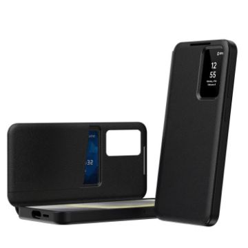 Samsung Galaxy S24 Ultra 5G Leather Case with Card Slot - Black - 1