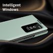 Galaxy Z Fold3 5G Leather Case with Card Slot - Green Smart View Window - 4