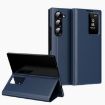 Samsung Galaxy Z Fold5 5G Leather Case with Card Slot - Blue - 1