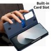 Samsung Galaxy Z Fold5 5G Leather Case with Card Slot - Blue - 5