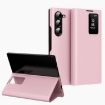 Samsung Galaxy Z Fold5 5G Leather Case with Card Slot - Pink - 1