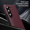 Samsung Galaxy Z Fold5 5G Leather Case with Card Slot - Red - 2