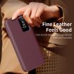 Samsung Galaxy S23 FE 5G Red Leather Case with Card Slot & Window - 3