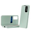 Samsung Galaxy S24 FE 5G Green Leather Case with Card Slot & Window - 1