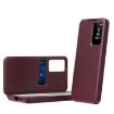 Samsung Galaxy S25 Edge 5G Red Leather Case with Card Slot - 1