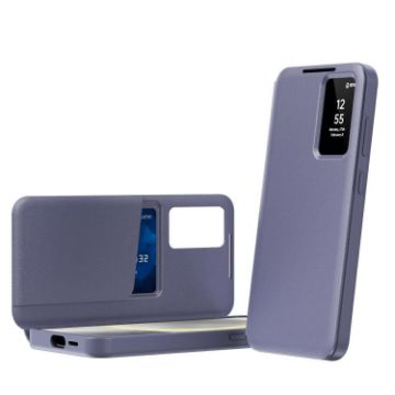 Samsung Galaxy S25 Edge 5G Leather Case with Card Slot - Purple - 1