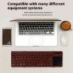 Portable Foldable Wireless Bluetooth Keyboard with Touchpad - B077T - 6