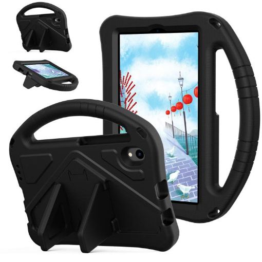 ONN. 7 Tablet Gen 4 2024 EVA Shockproof Case with Holder - Black - 1