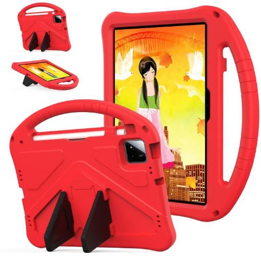 onn. Tablet Pro 11 2024 EVA Shockproof Case with Holder - Red - 1