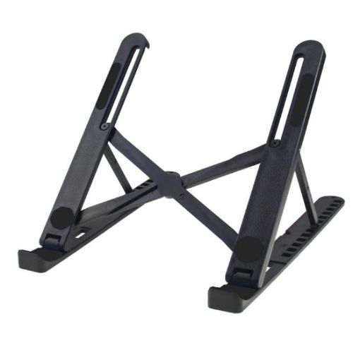 A9 Black Adjustable Height Portable Laptop Foldable Desktop Holder - 1