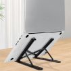 A9 Black Adjustable Height Portable Laptop Foldable Desktop Holder - 6