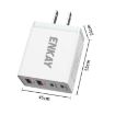 ENKAY FC-002 55W Quick Charger, Dual USB-A & USB-C, 4 Ports, UK Plug - 4