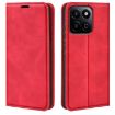 For Honor 200 Red Retro-skin Magnetic Leather Phone Case - 1