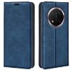 For Honor X9c Retro-skin Magnetic Leather Phone Case - Dark Blue - 1