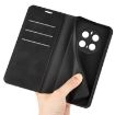 For Honor Magic7 5G Leather Phone Case - Retro-skin Magnetic Black - 6