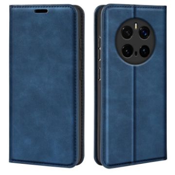 For Honor Magic7 5G Retro-skin Leather Phone Case - Dark Blue - 1