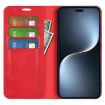 For Honor Magic7 5G Red Retro-skin Magnetic Leather Phone Case - 4