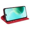 For Honor 400 Lite Red Retro-skin Magnetic Leather Phone Case Global - 4