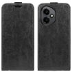 For Honor 400 Global R64 Black Leather Phone Case - Vertical Flip - 1