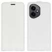 For Honor 400 Global R64 White Leather Phone Case - Vertical Flip Cover - 1