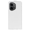 For Honor 400 Global R64 White Leather Phone Case - Vertical Flip Cover - 3