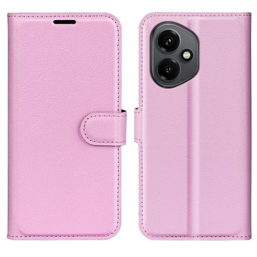 For Honor 400 Pink Litchi Texture Flip Leather Phone Case with Holder - 1