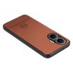 Redmi Turbo 4 Pro Brown Twill Fabric Leather Skin Phone Case - 3