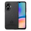 Redmi Turbo 4 Pro Twill Fabric Leather Skin Phone Case - Black - 1
